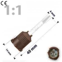 Punta Aplicación Fina Marrón 50u